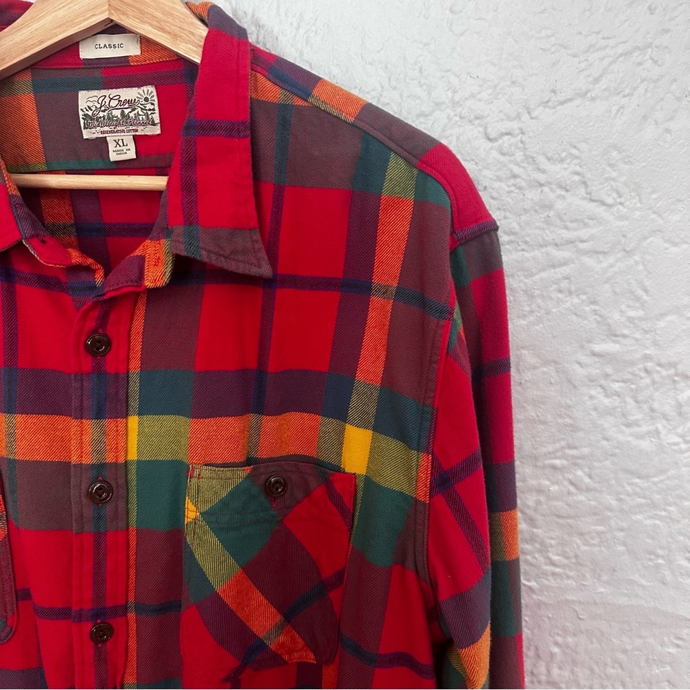 Midweight flannel workshirt in regenerative cotton - Picture 4 of 9